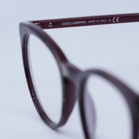 🕶️ New Dolce & Gabbana DG3269 3093 Eyeglasses - Bordeaux Frame 49mm - Picture 8 of 11